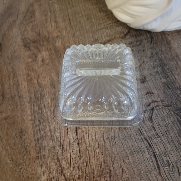 Vintage Dining Small Glass Butter Dish Poshmark
